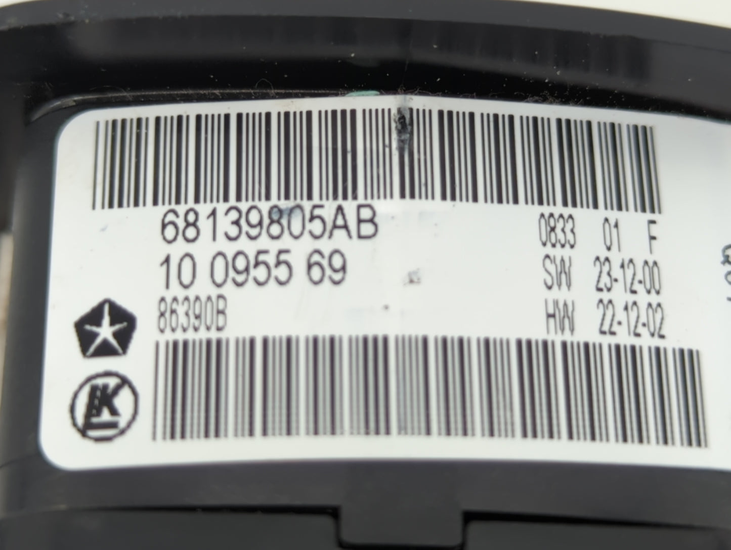 2011-2019 Dodge Journey Master Power Window Switch Replacement Driver Side Left P/N:56046823AC 68139805AB Fits OEM Used Auto