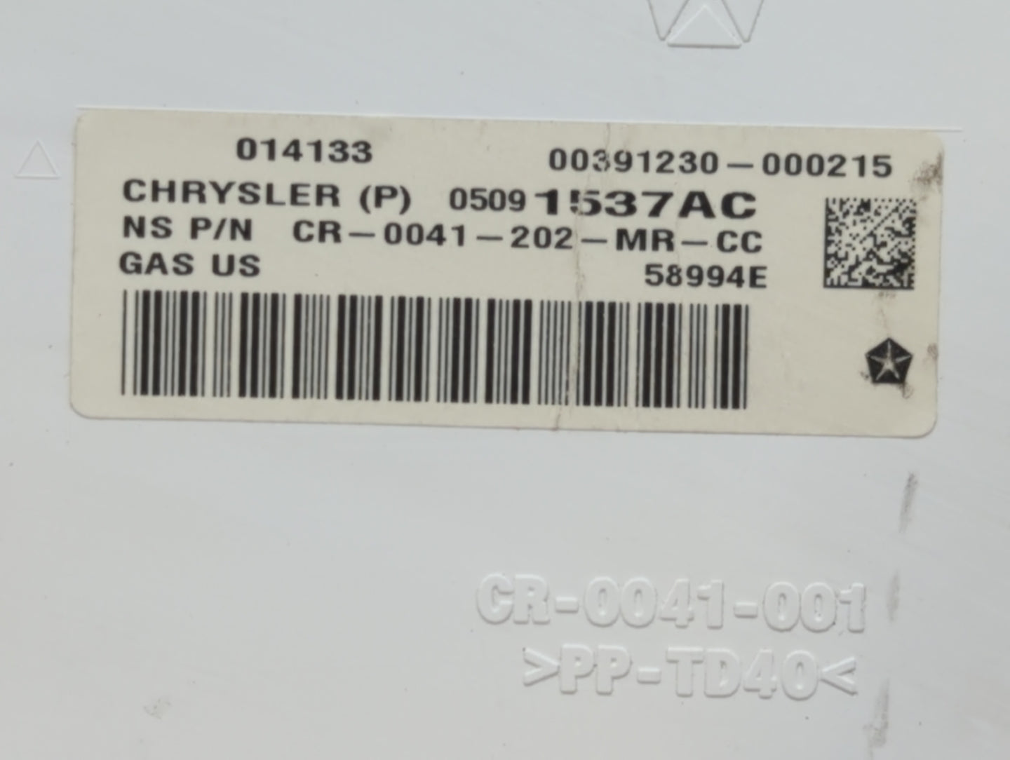 2013 Dodge Journey Instrument Cluster Speedometer Gauges P/N:05091537AC 05091537AB Fits OEM Used Auto Parts - Oemusedautopar