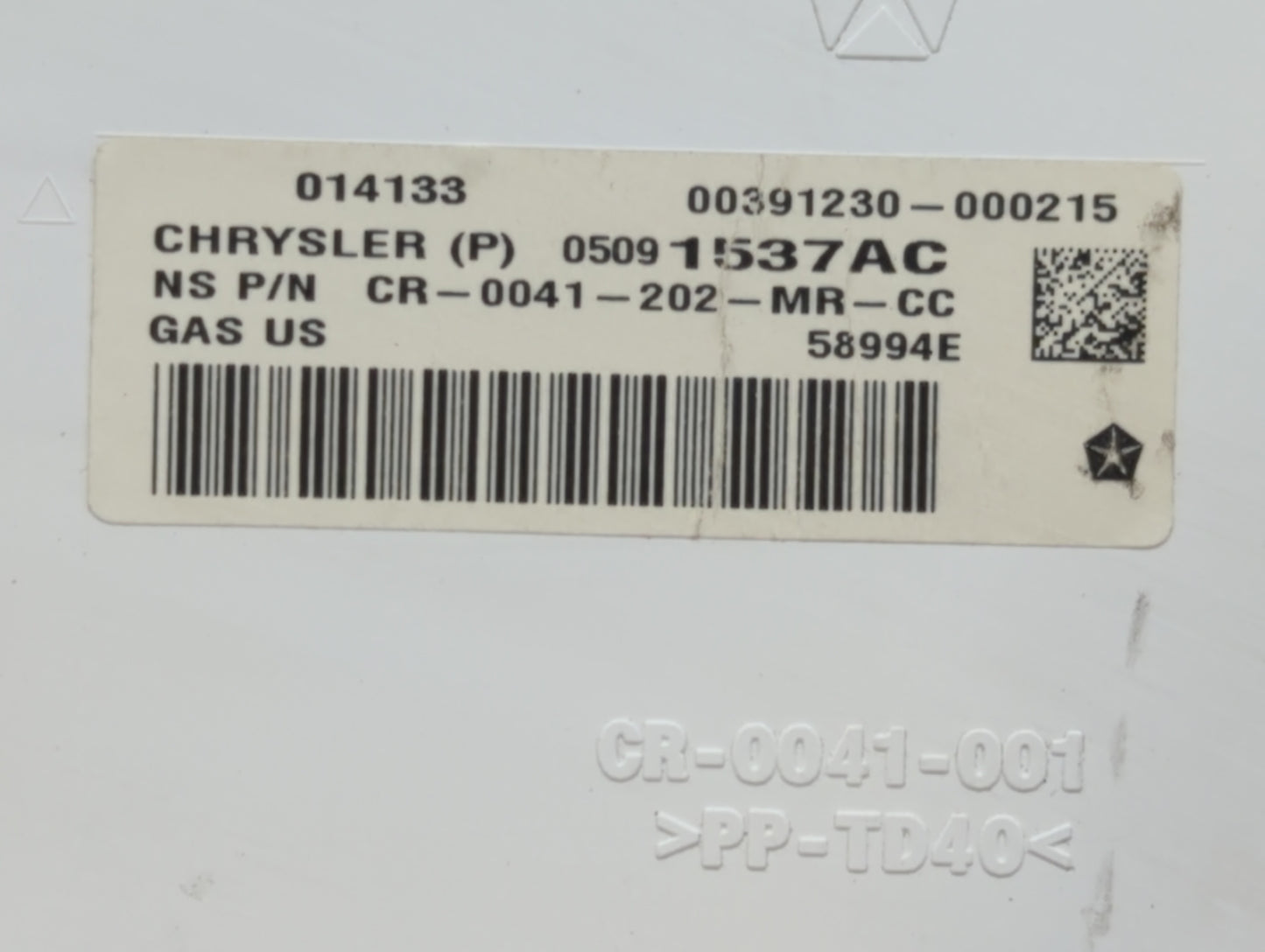 2013 Dodge Journey Instrument Cluster Speedometer Gauges P/N:05091537AC 05091537AB Fits OEM Used Auto Parts - Oemusedautopar