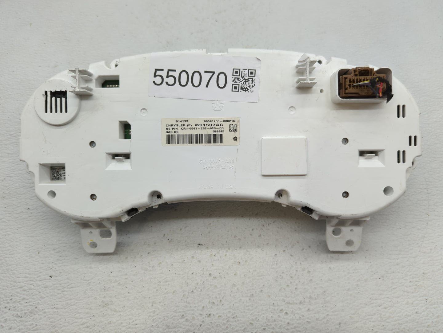 2013 Dodge Journey Instrument Cluster Speedometer Gauges P/N:05091537AC 05091537AB Fits OEM Used Auto Parts - Oemusedautopar