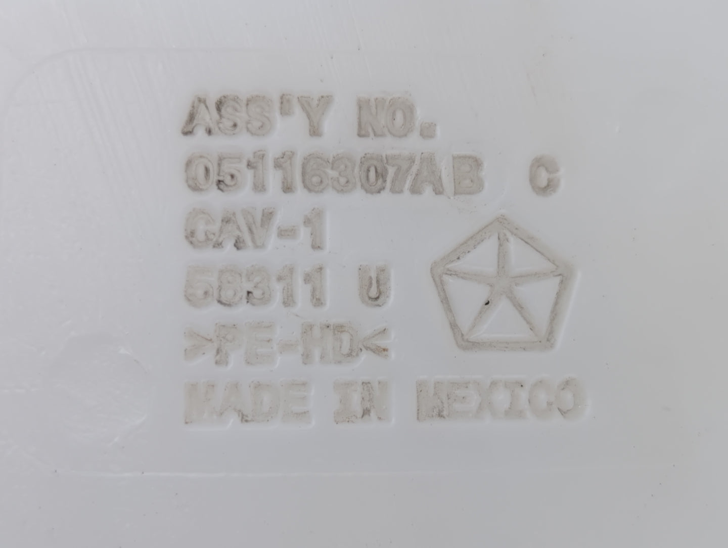 2013 Dodge Journey Windshield Washer Fluid Reservoir Bottle Oem - Oemusedautoparts1.com