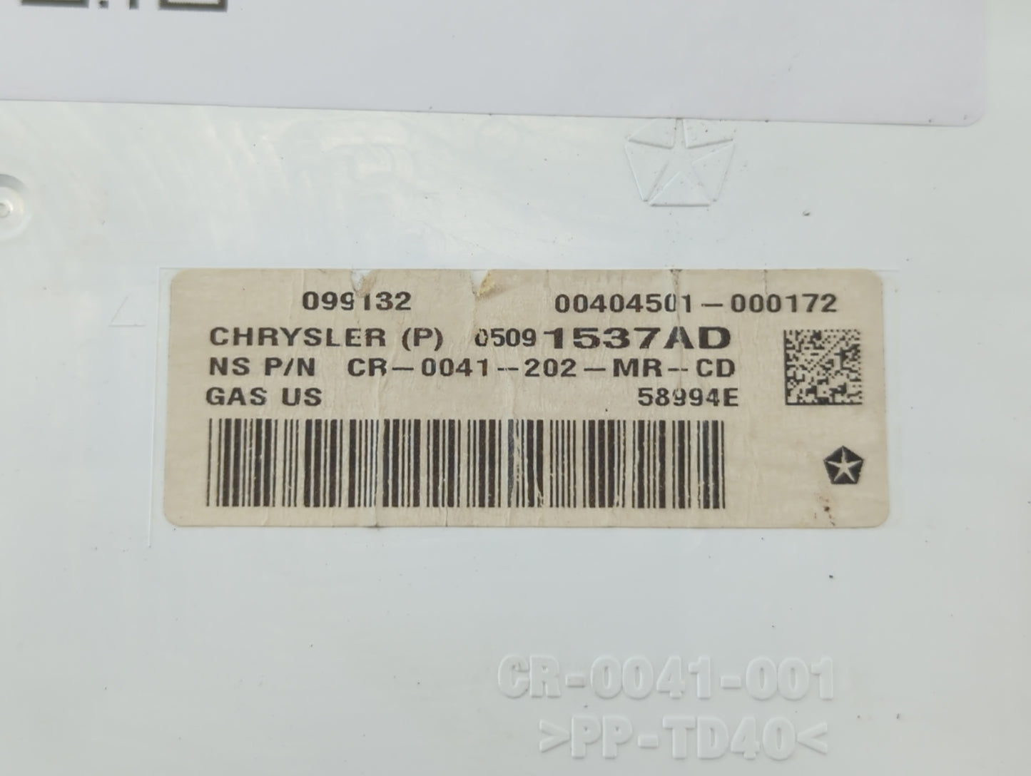 2013 Dodge Journey Instrument Cluster Speedometer Gauges P/N:05091537AD Fits OEM Used Auto Parts - Oemusedautoparts1.com