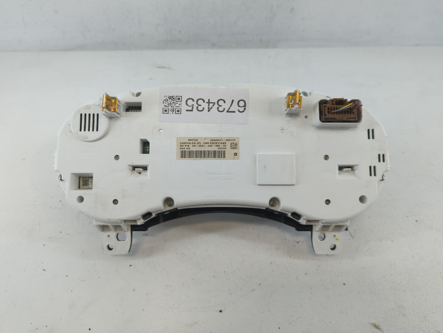 2013 Dodge Journey Instrument Cluster Speedometer Gauges P/N:05091537AD Fits OEM Used Auto Parts - Oemusedautoparts1.com
