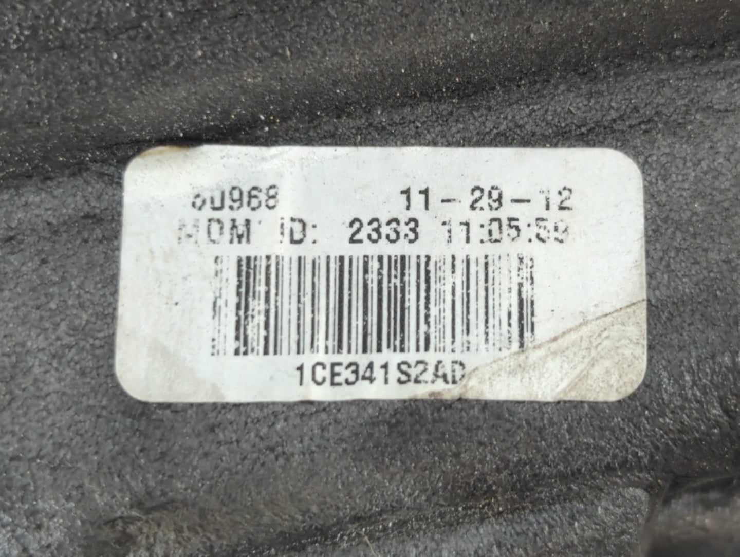 2013 Dodge Journey Passenger Right Side View Manual Door Mirror Grey - Oemusedautoparts1.com