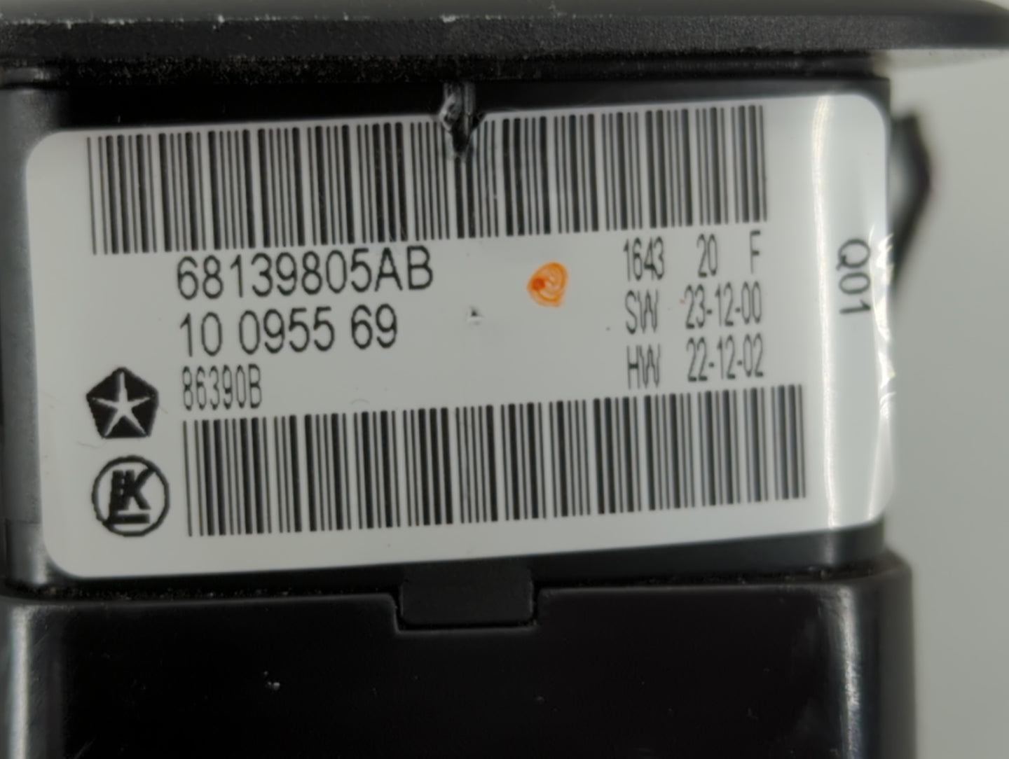 2011-2019 Dodge Journey Master Power Window Switch Replacement Driver Side Left P/N:68139805AB Fits OEM Used Auto Parts - Oe