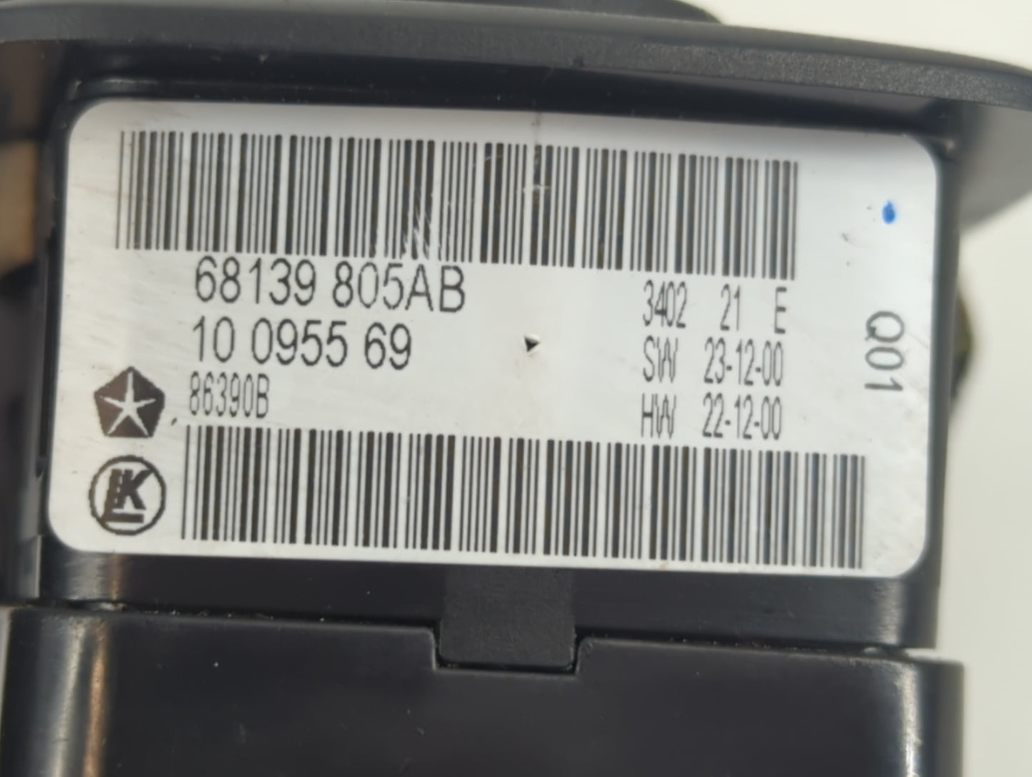 2011-2019 Dodge Journey Master Power Window Switch Replacement Driver Side Left P/N:68139 805AB Fits OEM Used Auto Parts - O