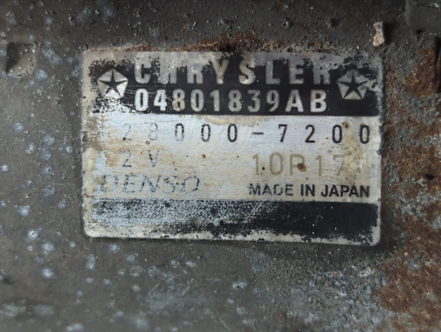 2011-2019 Dodge Journey Car Starter Motor Solenoid OEM P/N:428000-7200 Fits OEM Used Auto Parts - Oemusedautoparts1.com