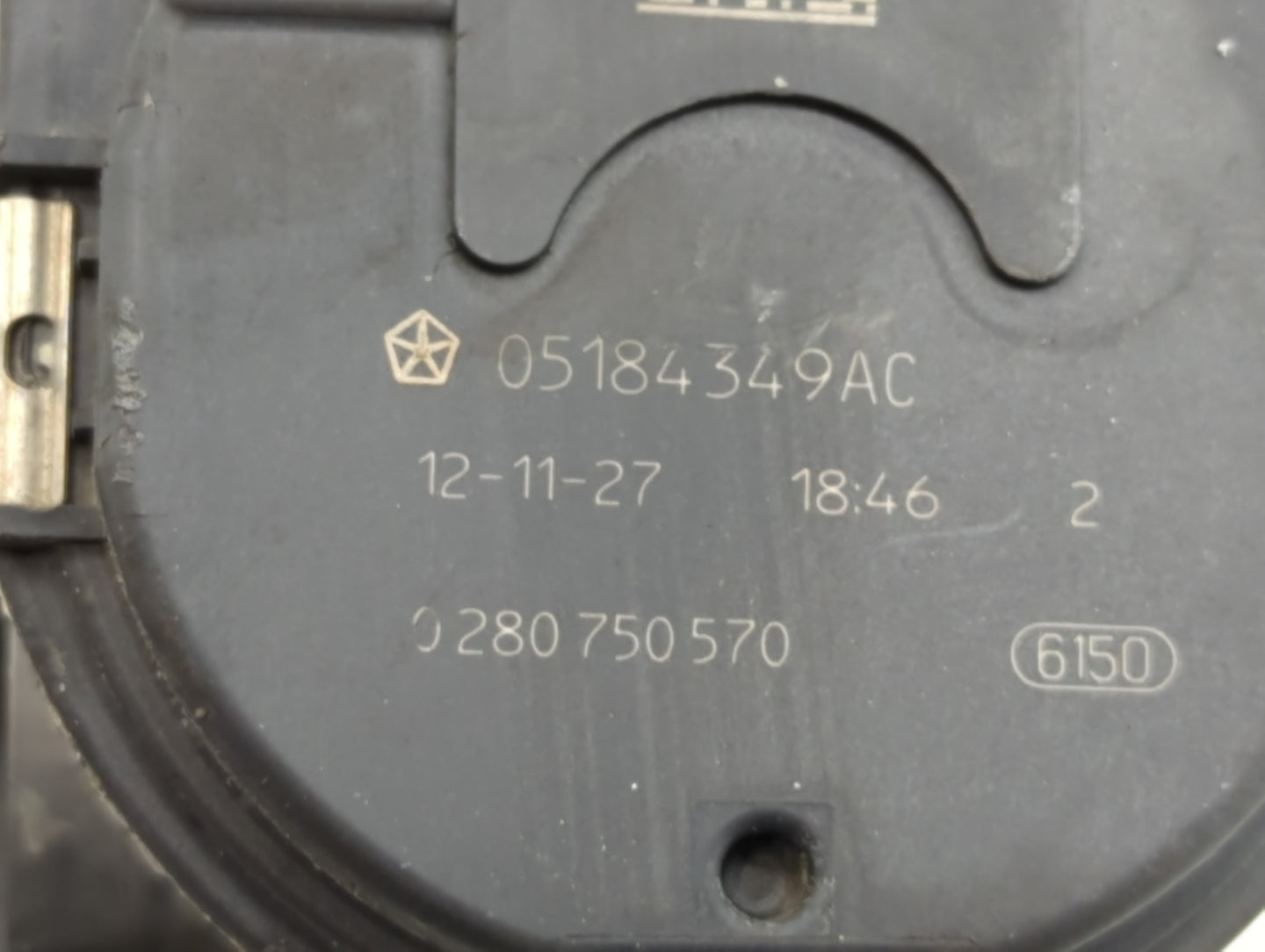 2011-2019 Dodge Journey Throttle Body P/N:0 280 750 570 05184349AC Fits OEM Used Auto Parts - Oemusedautoparts1.com