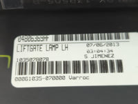 2013 Dodge Journey Tail Light Assembly Driver Left OEM P/N:04896369AF Fits OEM Used Auto Parts - Oemusedautoparts1.com