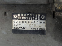 2011-2019 Dodge Journey Car Starter Motor Solenoid OEM P/N:04801839AB 428000-7200 Fits OEM Used Auto Parts - Oemusedautopart