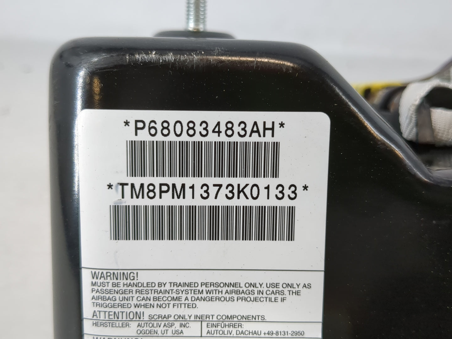 2009-2017 Dodge Journey Air Bag Passenger Right Dashboard OEM Fits Fits 2009 2010 2011 2012 2013 2014 2015 2016 2017 OEM Use