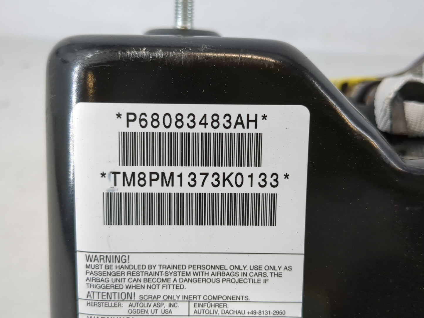 2009-2017 Dodge Journey Air Bag Passenger Right Dashboard OEM Fits Fits 2009 2010 2011 2012 2013 2014 2015 2016 2017 OEM Use