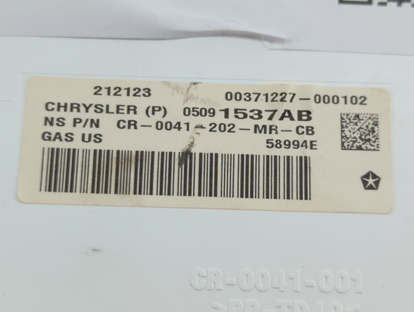 2013 Dodge Journey Instrument Cluster Speedometer Gauges P/N:05091537AB 05091538AD, 05091537AD, 05091537AC Fits OEM Used Aut
