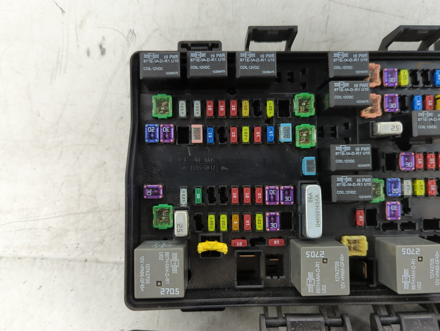 2013 Dodge Ram 1500 Fusebox Fuse Box Panel Relay Module P/N:68089578AD Fits OEM Used Auto Parts - Oemusedautoparts1.com