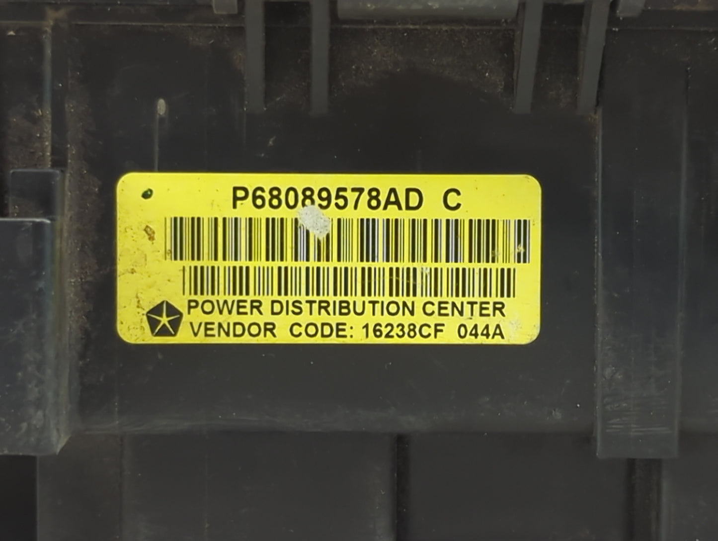 2013 Dodge Ram 1500 Fusebox Fuse Box Panel Relay Module P/N:68089578AD Fits OEM Used Auto Parts - Oemusedautoparts1.com