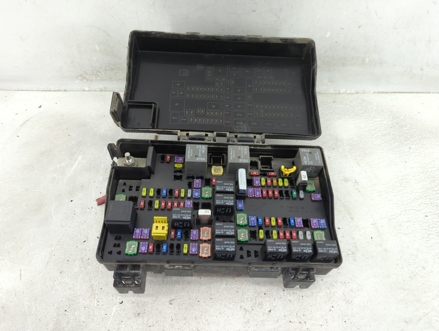 2013 Dodge Ram 1500 Fusebox Fuse Box Panel Relay Module P/N:7140-1980-30 Fits OEM Used Auto Parts - Oemusedautoparts1.com