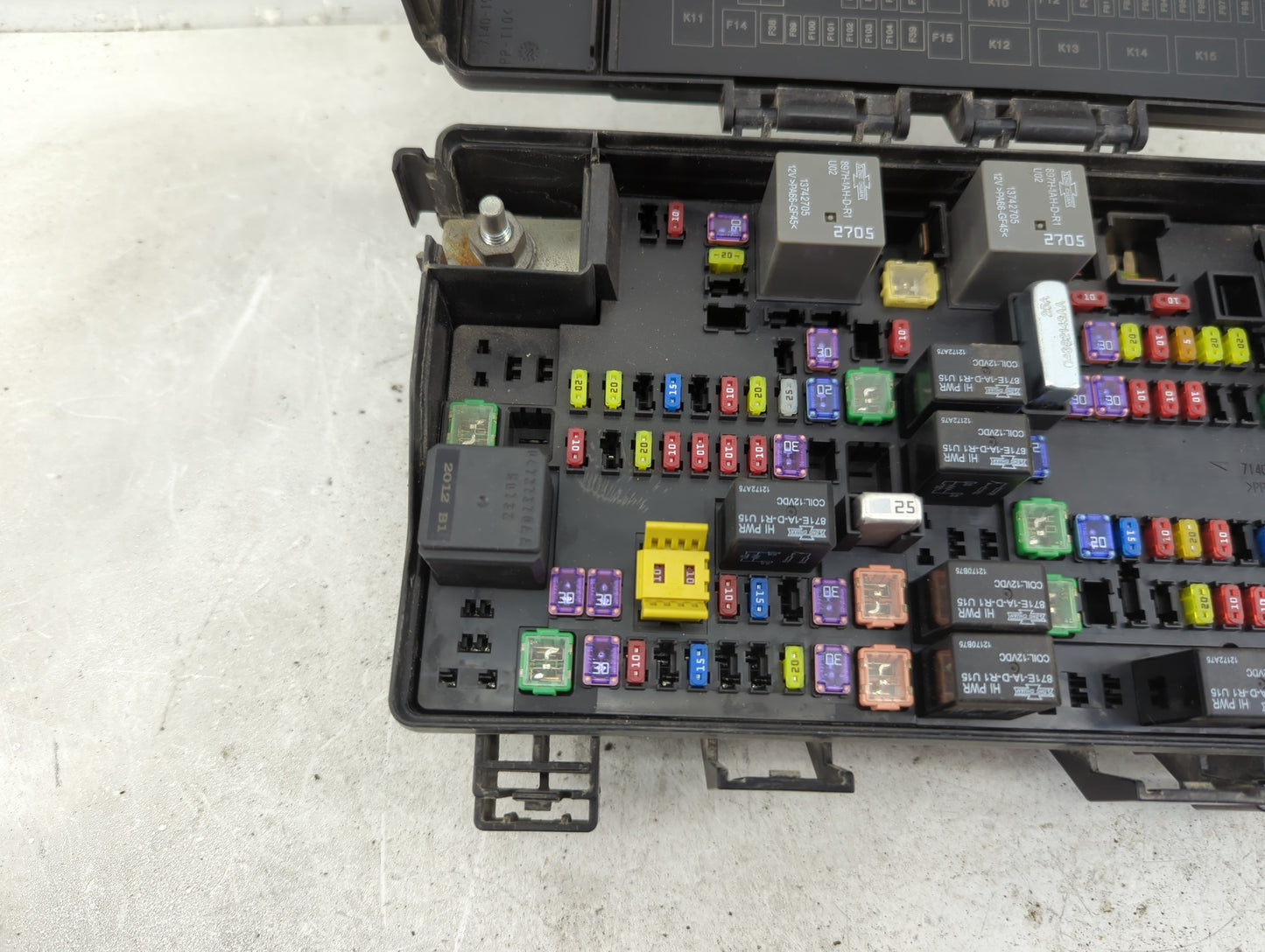 2013 Dodge Ram 1500 Fusebox Fuse Box Panel Relay Module P/N:7140-5131-30 7140-1980 Fits OEM Used Auto Parts - Oemusedautopar
