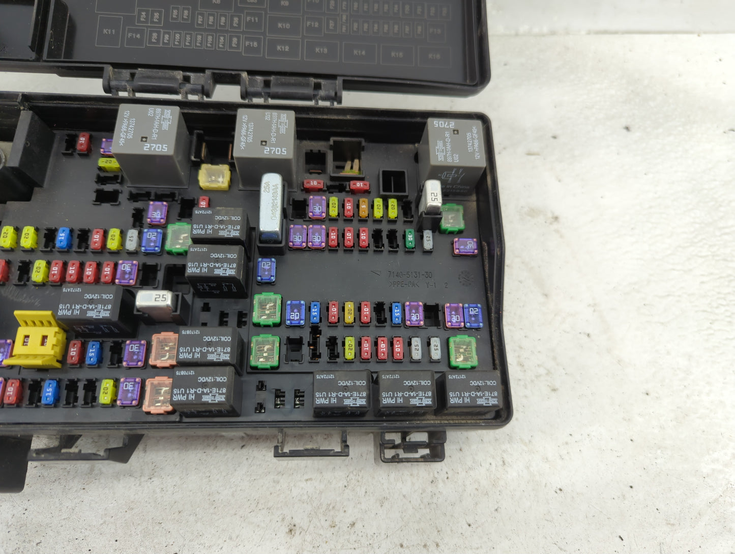 2013 Dodge Ram 1500 Fusebox Fuse Box Panel Relay Module P/N:7140-5131-30 7140-1980 Fits OEM Used Auto Parts - Oemusedautopar