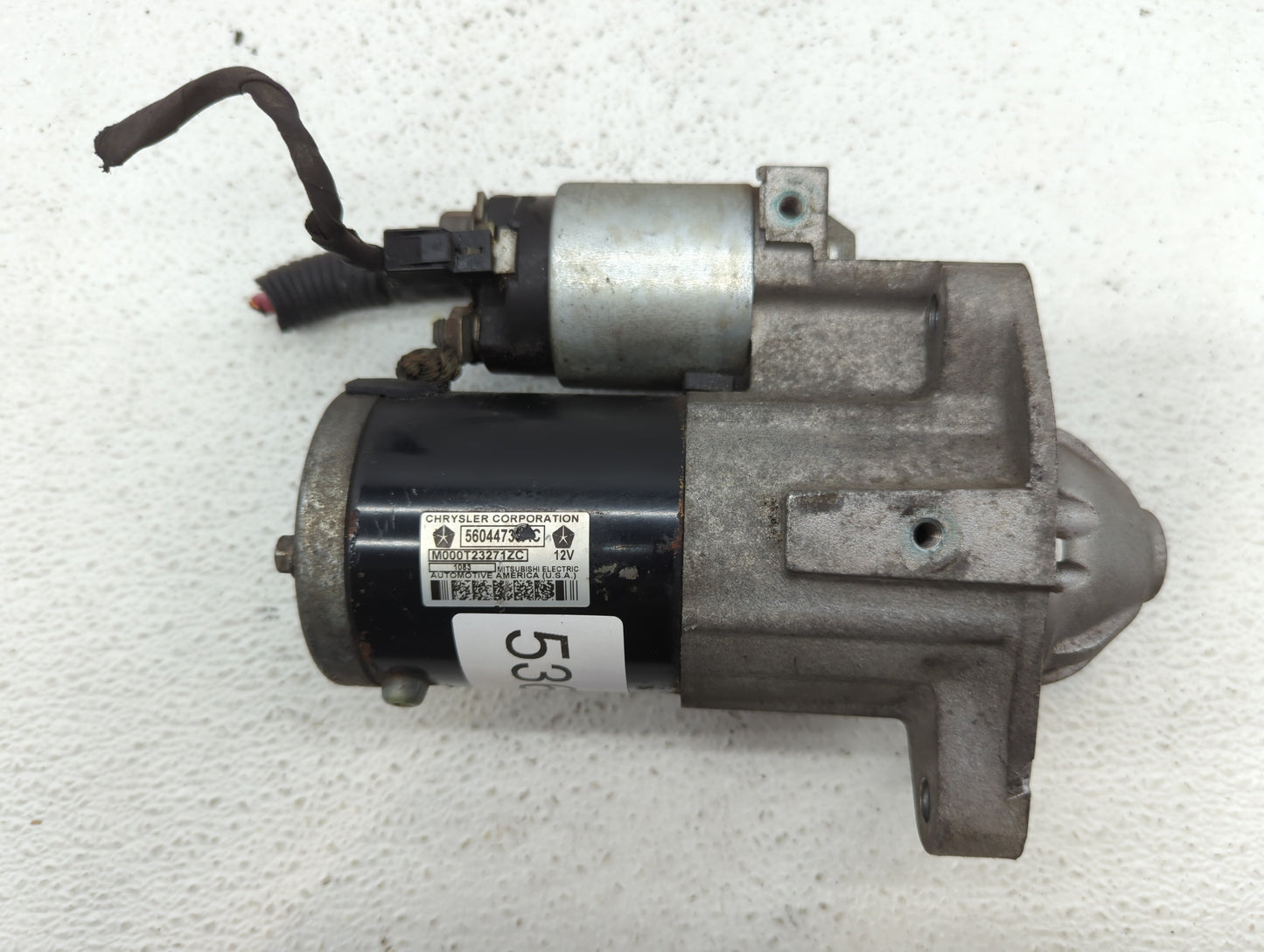 2013 Dodge Ram 1500 Car Starter Motor Solenoid OEM P/N:M000T23271ZC 56044734AC Fits OEM Used Auto Parts - Oemusedautoparts1.
