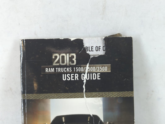 2013 Dodge Ram 1500 Owners Manual Book Guide P/N:13D241-926-AA OEM Used Auto Parts