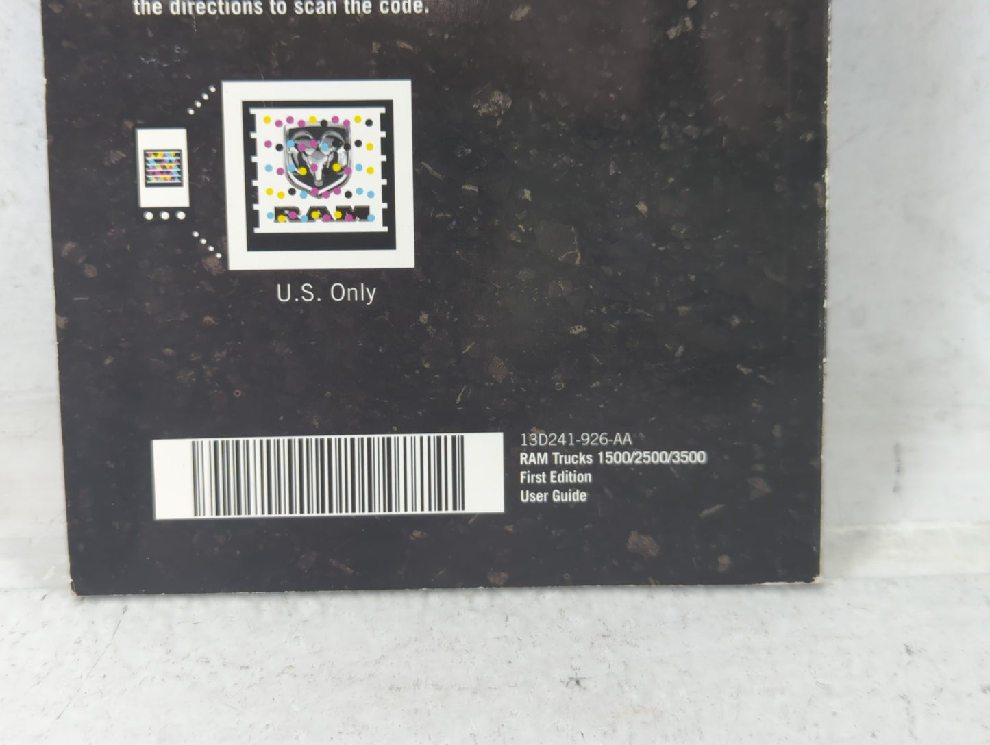 2013 Dodge Ram 1500 Owners Manual Book Guide P/N:13D241-926-AA OEM Used Auto Parts - Oemusedautoparts1.com