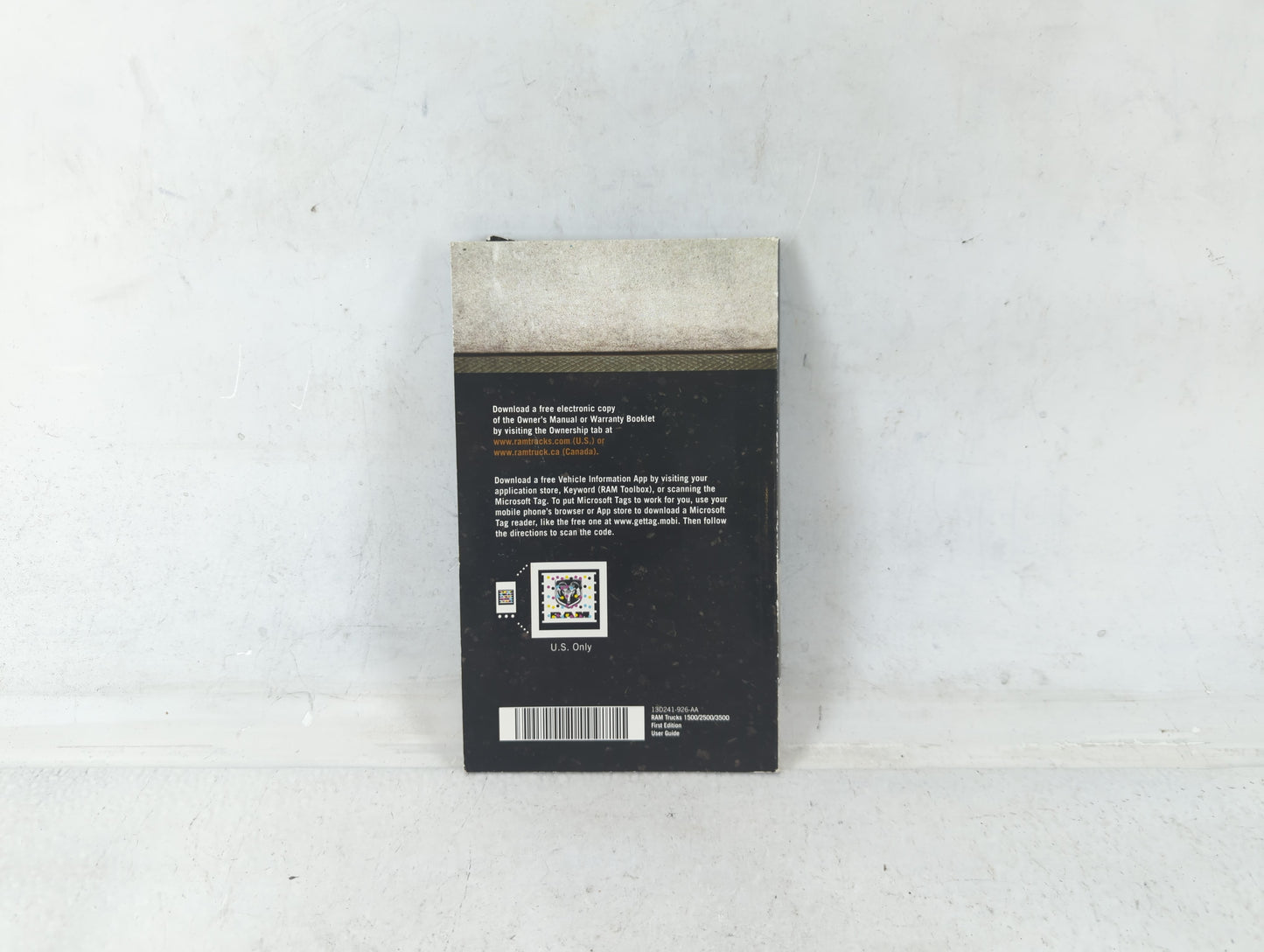 2013 Dodge Ram 1500 Owners Manual Book Guide P/N:13D241-926-AA OEM Used Auto Parts - Oemusedautoparts1.com