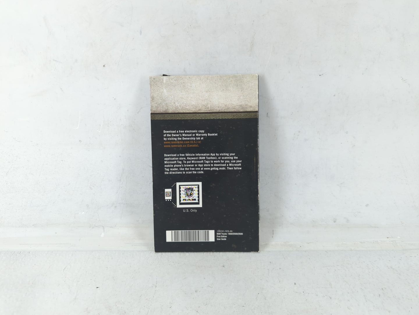 2013 Dodge Ram 1500 Owners Manual Book Guide P/N:13D241-926-AA OEM Used Auto Parts - Oemusedautoparts1.com