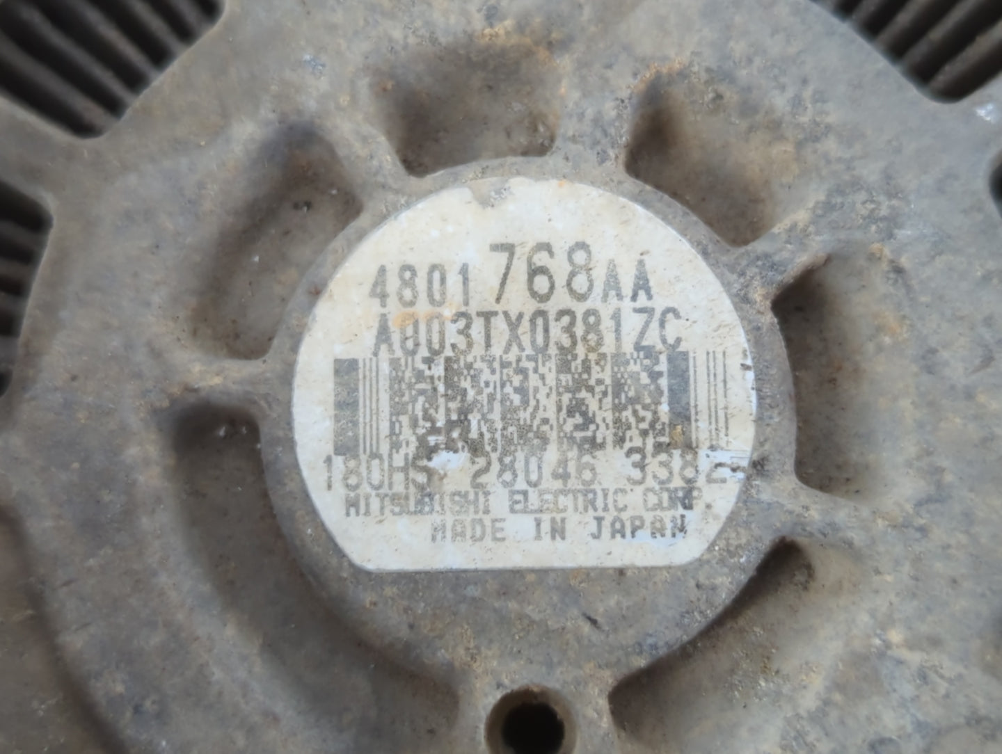 2013 Dodge Ram 2500 Alternator Replacement Generator Charging Assembly Engine OEM P/N:4801768AA Fits OEM Used Auto Parts - O