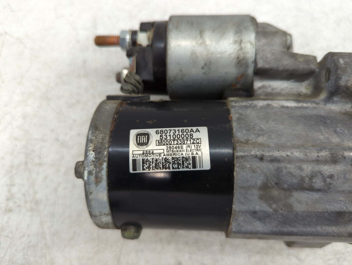 2012-2017 Fiat 500 Car Starter Motor Solenoid OEM P/N:5310008 68073160AA Fits Fits 2012 2013 2014 2015 2016 2017 OEM Used Au