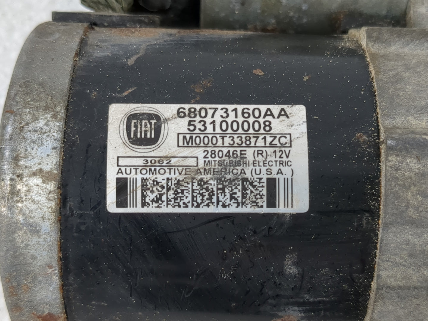 2012-2017 Fiat 500 Car Starter Motor Solenoid OEM P/N:68073160AA 50045531, 56029698AA Fits Fits 2012 2013 2014 2015 2016 201