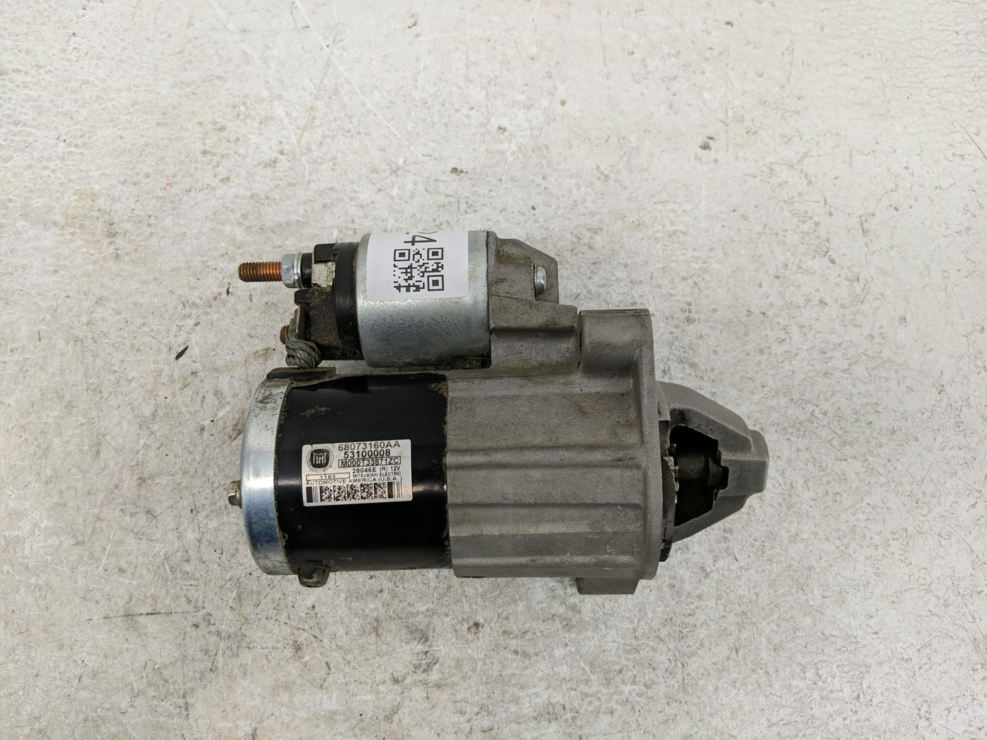 2012-2017 Fiat 500 Car Starter Motor Solenoid OEM P/N:68073160AA 50045531, 56029698AA Fits Fits 2012 2013 2014 2015 2016 201