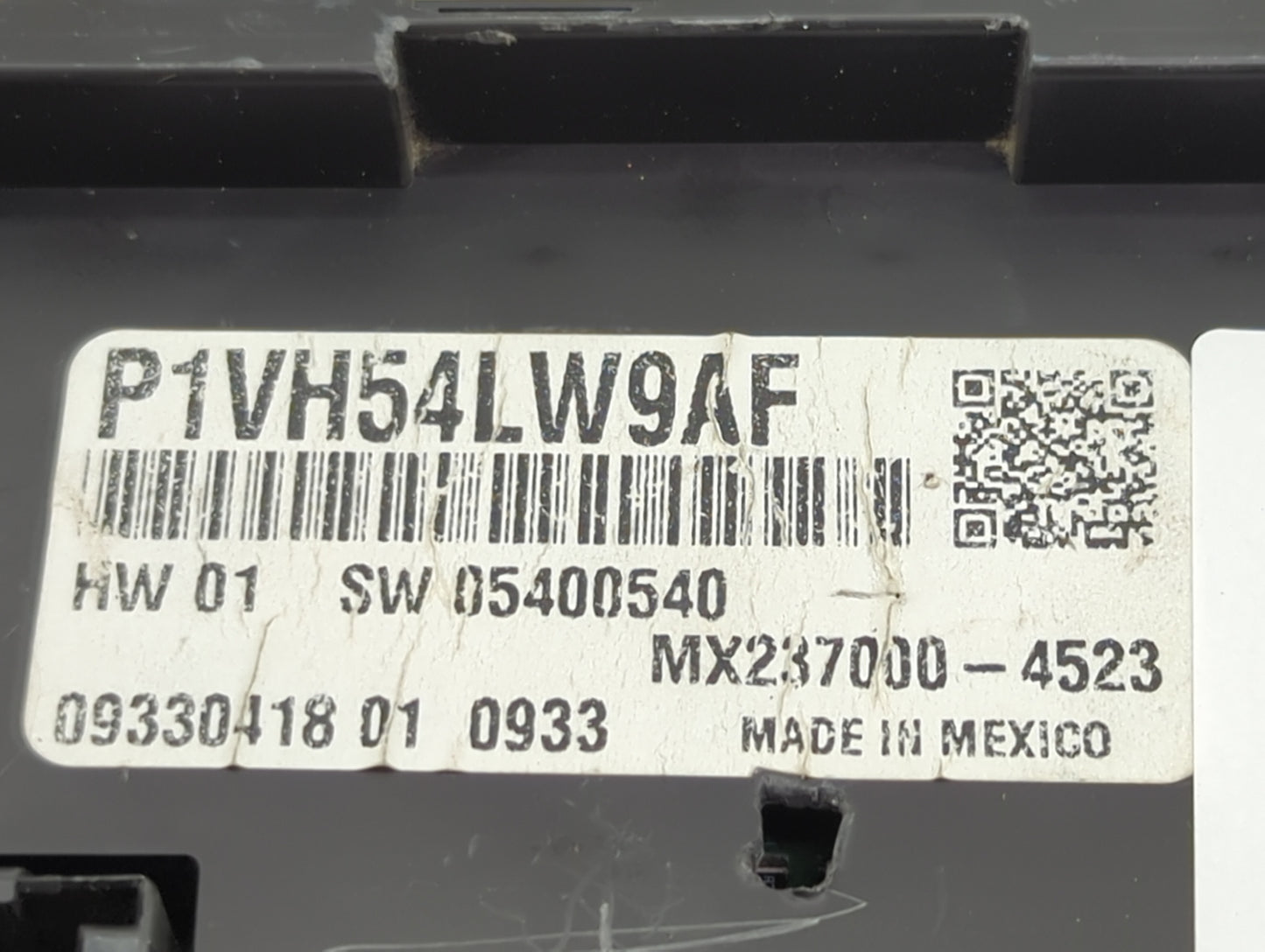 2013-2017 Fiat 500 Climate Control Module Temperature AC/Heater Replacement P/N:P1VH54LW9AF 05400540 Fits OEM Used Auto Part