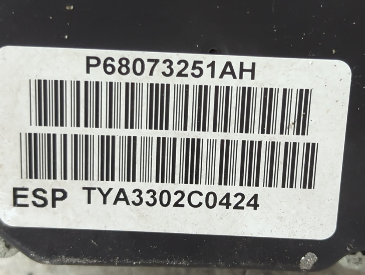 2012-2017 Fiat 500 Anti-Lock Brake ABS Pump Module Actuator OEM P/N:P68073251AH 0265239352 Fits Fits 2012 2013 2014 2015 201