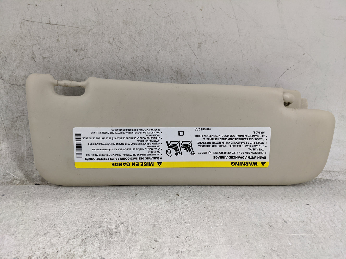 2012-2017 Fiat 500 Sun Visor Shade Replacement Driver Left Mirror Fits Fits 2012 2013 2014 2015 2016 2017 OEM Used Auto Part