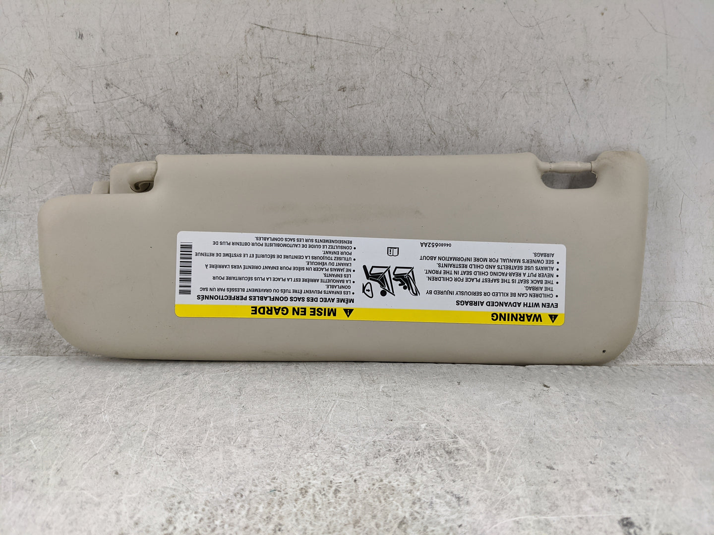2012-2017 Fiat 500 Sun Visor Shade Replacement Passenger Right Mirror Fits Fits 2012 2013 2014 2015 2016 2017 OEM Used Auto 