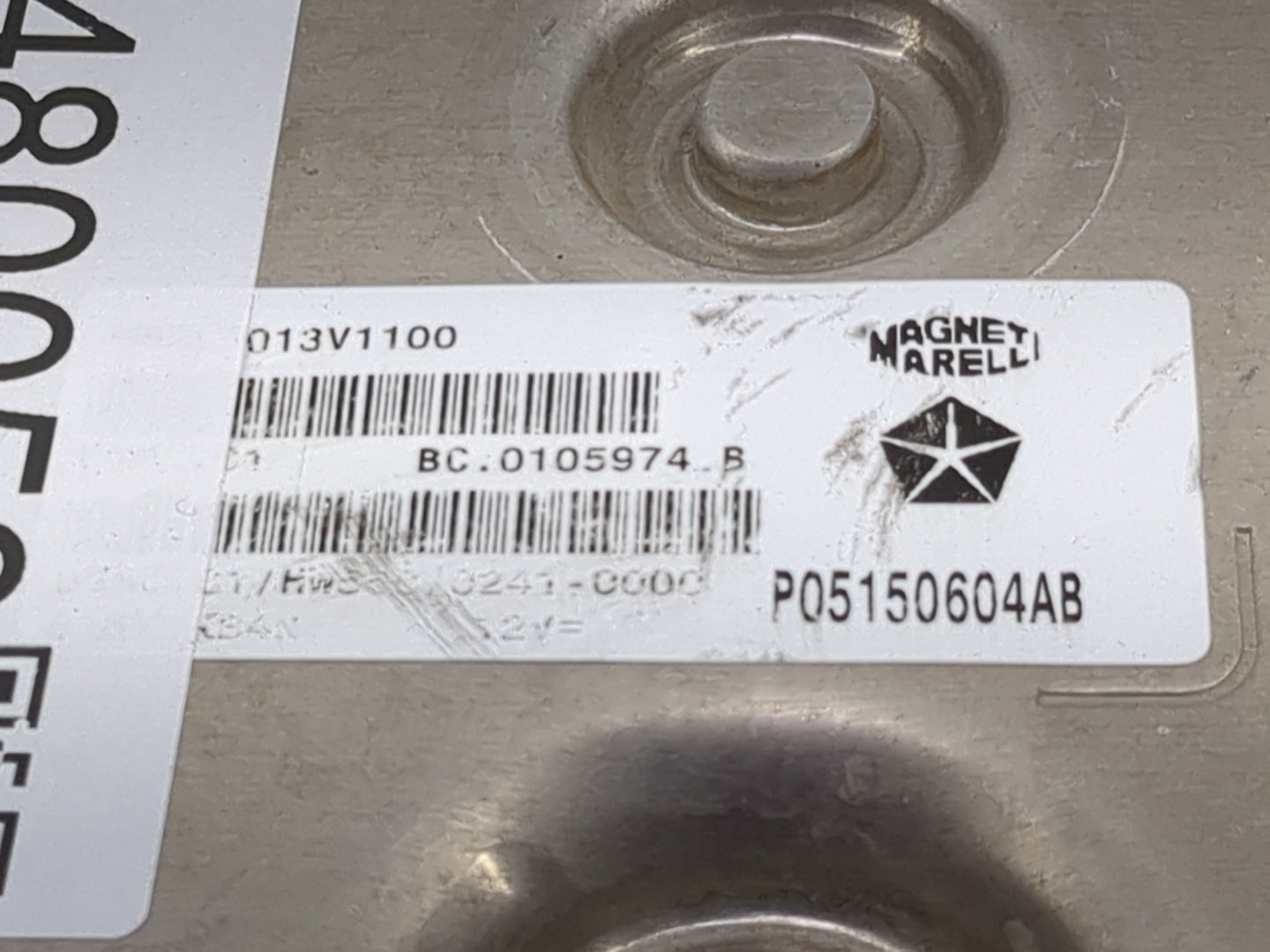 2012-2014 Fiat 500 PCM Engine Control Computer ECU ECM PCU OEM P/N:P05150604AB BC.0105974.B Fits Fits 2012 2013 2014 OEM Use