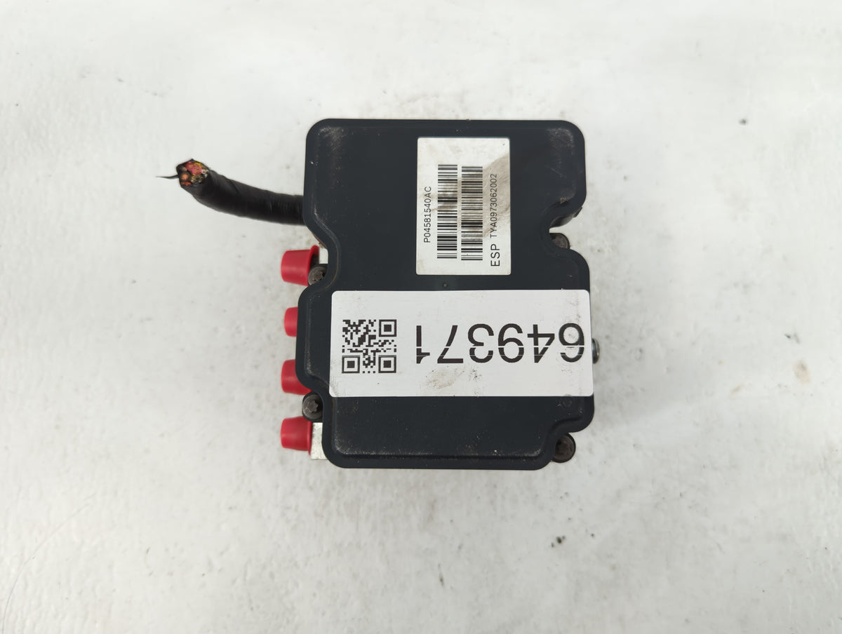2013-2017 Fiat 500 Anti-Lock Brake ABS Pump Module Actuator OEM P/N:04581540AC Fits Fits 2013 2014 2015 2016 2017 OEM Used A