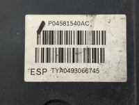 2012-2017 Fiat 500 ABS Pump Control Module Replacement P/N:P04581540AC Fits Fits 2012 2013 2014 2015 2016 2017 OEM Used Auto
