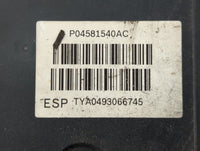 2012-2017 Fiat 500 Anti-Lock Brake ABS Pump Module Actuator OEM P/N:P04581540AC Fits Fits 2012 2013 2014 2015 2016 2017 OEM 
