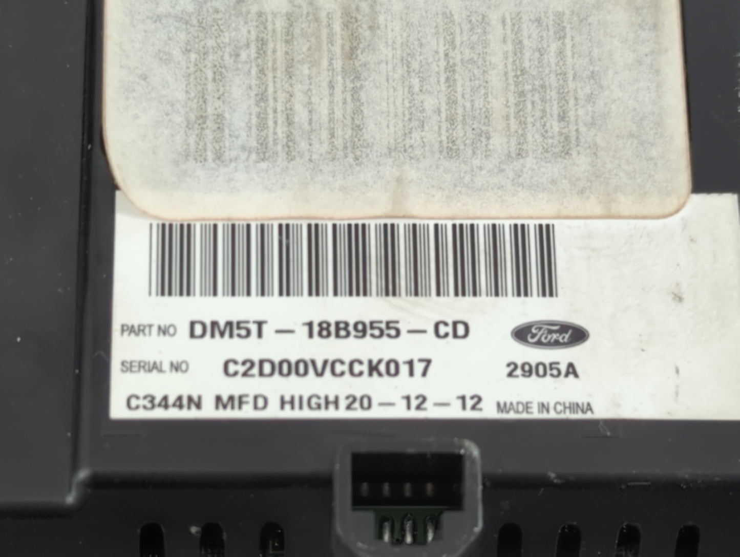Ford C-max Information-gps-tv Control Module Dm5t-18b955-cd - Oemusedautoparts1.com