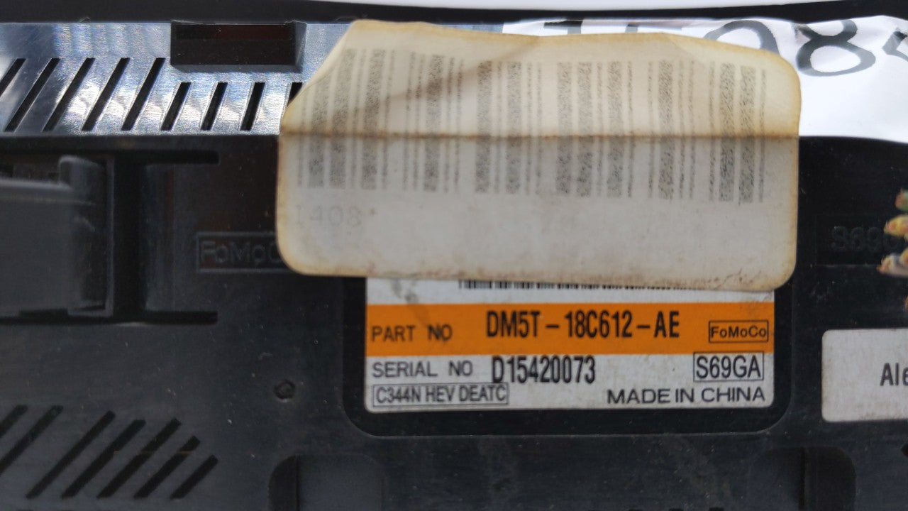 2013-2016 Ford C-Max Climate Control Module Temperature AC/Heater Replacement P/N:DM5T-18C612-AE Fits Fits 2013 2014 2015 20