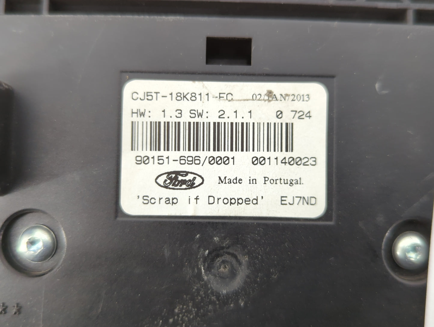 2013-2016 Ford C-Max Radio AM FM Cd Player Receiver Replacement P/N:CJ5T-18K811-HG CJ54-18835-CCW Fits Fits 2013 2014 2015 2