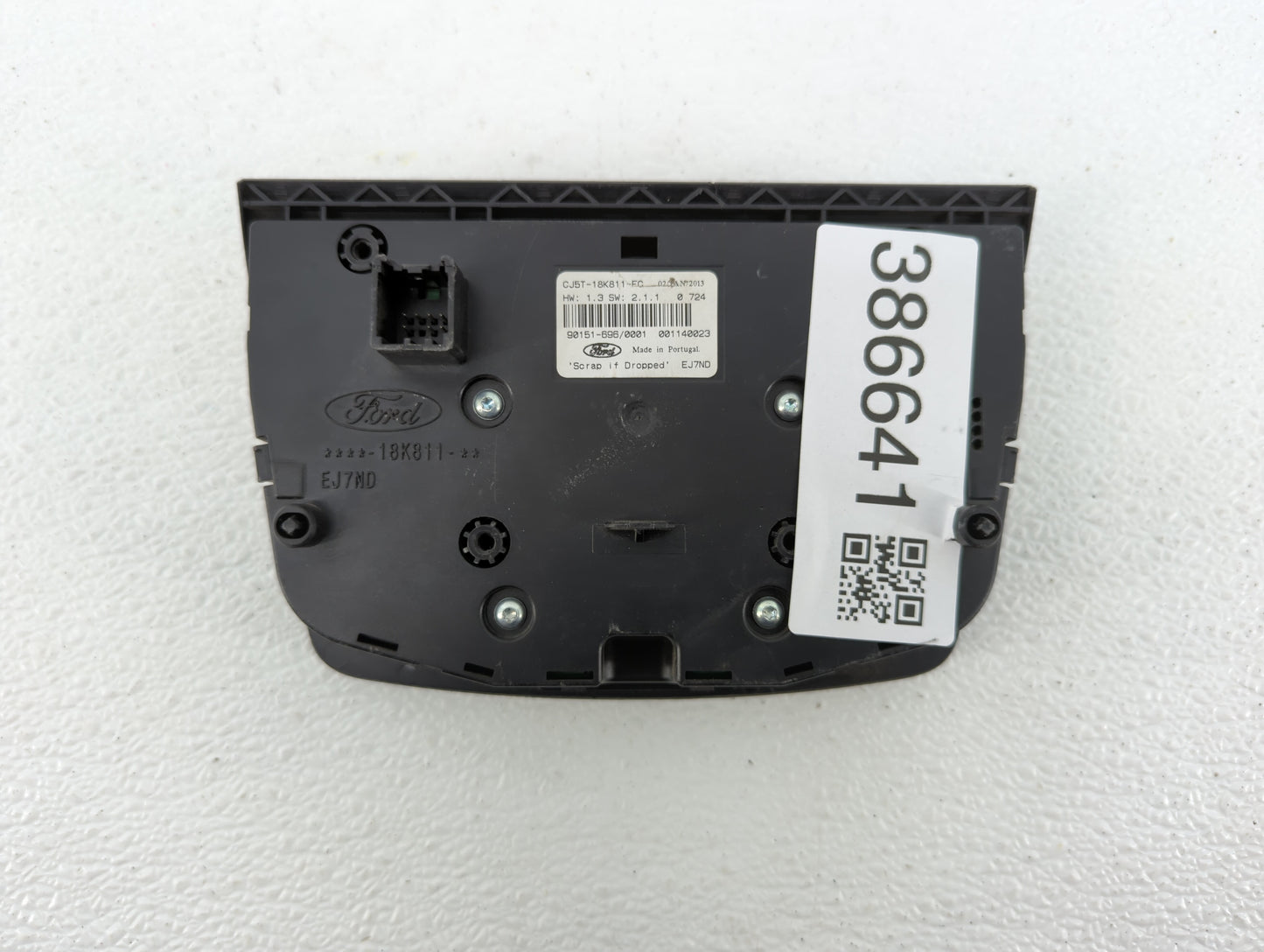 2013-2016 Ford C-Max Radio AM FM Cd Player Receiver Replacement P/N:CJ5T-18K811-HG CJ54-18835-CCW Fits Fits 2013 2014 2015 2
