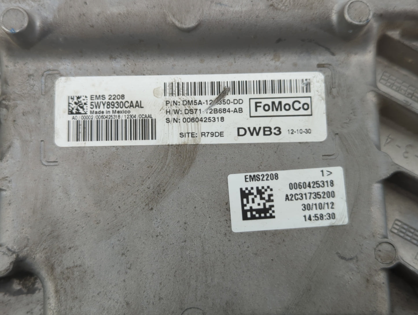2013 Ford C-Max PCM Engine Control Computer ECU ECM PCU OEM P/N:DM5A-12A650-DD DM5A-12A650-KB, DM5A-12A650-UC, DM5A-12A650-D