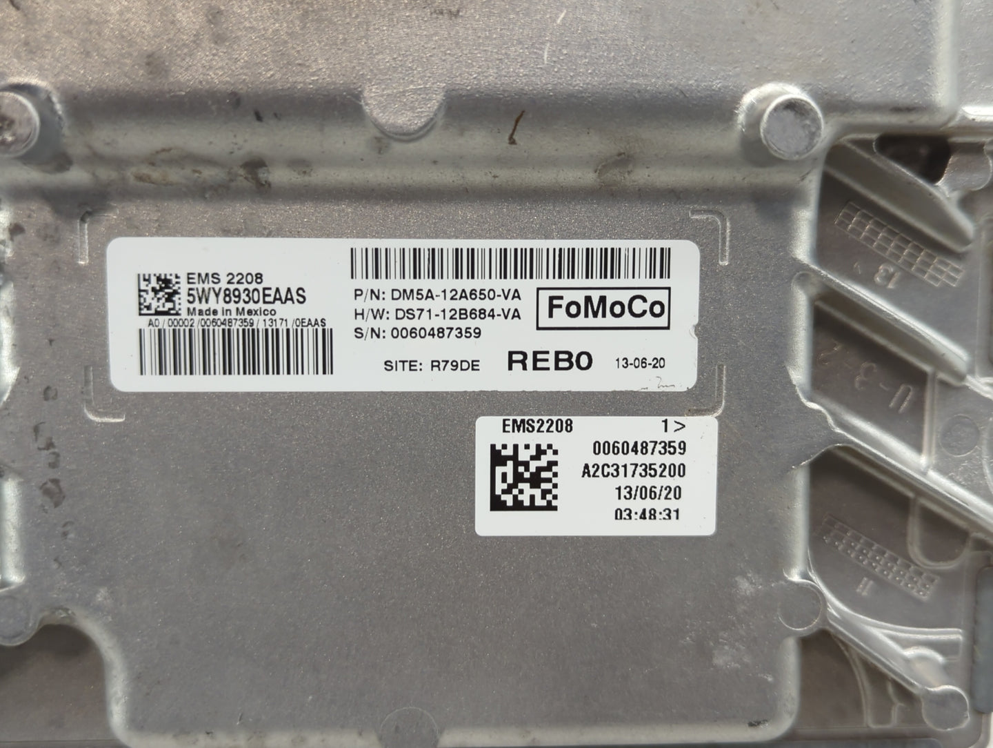 2013 Ford C-Max PCM Engine Control Computer ECU ECM PCU OEM P/N:DS71-12B684-VA DM5A-12A650-UB Fits OEM Used Auto Parts - Oem