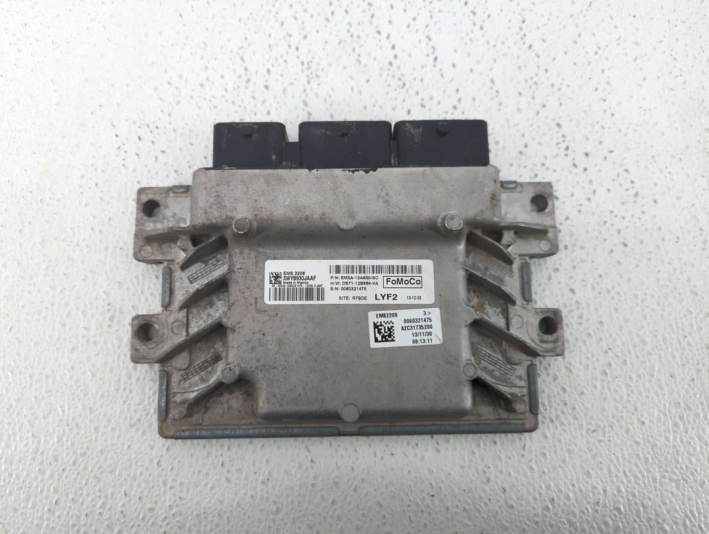 2013 Ford C-Max PCM Engine Control Computer ECU ECM PCU OEM P/N:EM5A-12A650-SC DS71-12B684-VA, DM5A-12A650-UB Fits OEM Used 
