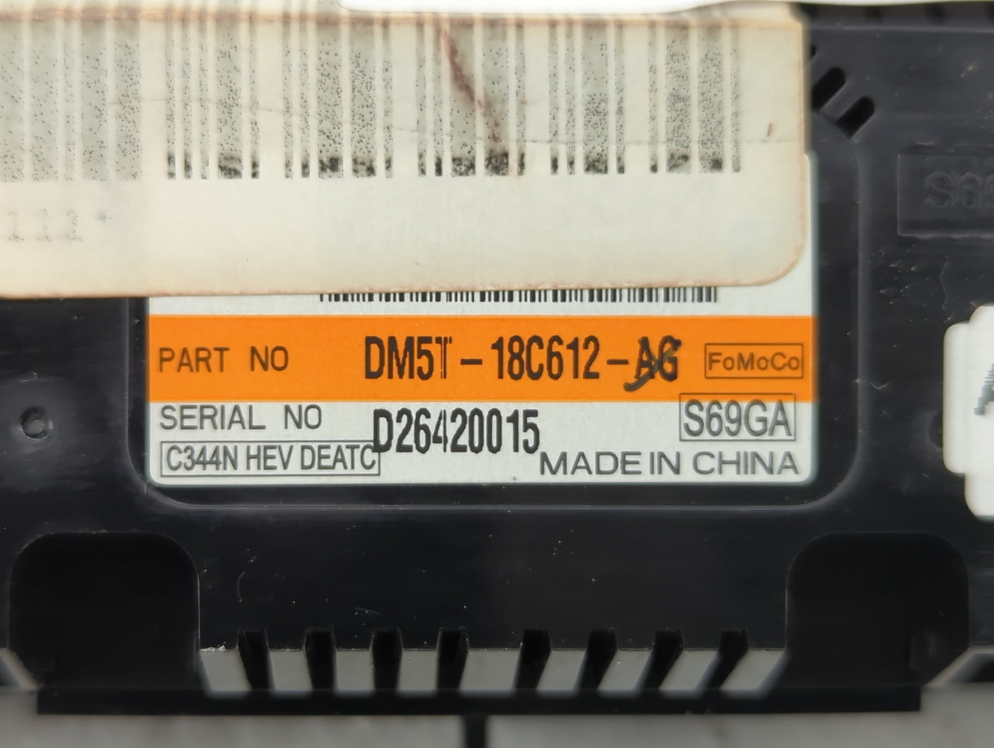 2013-2016 Ford C-Max Climate Control Module Temperature AC/Heater Replacement P/N:DM5T-18C612-AG DM5T-18C612-AJ Fits OEM Use