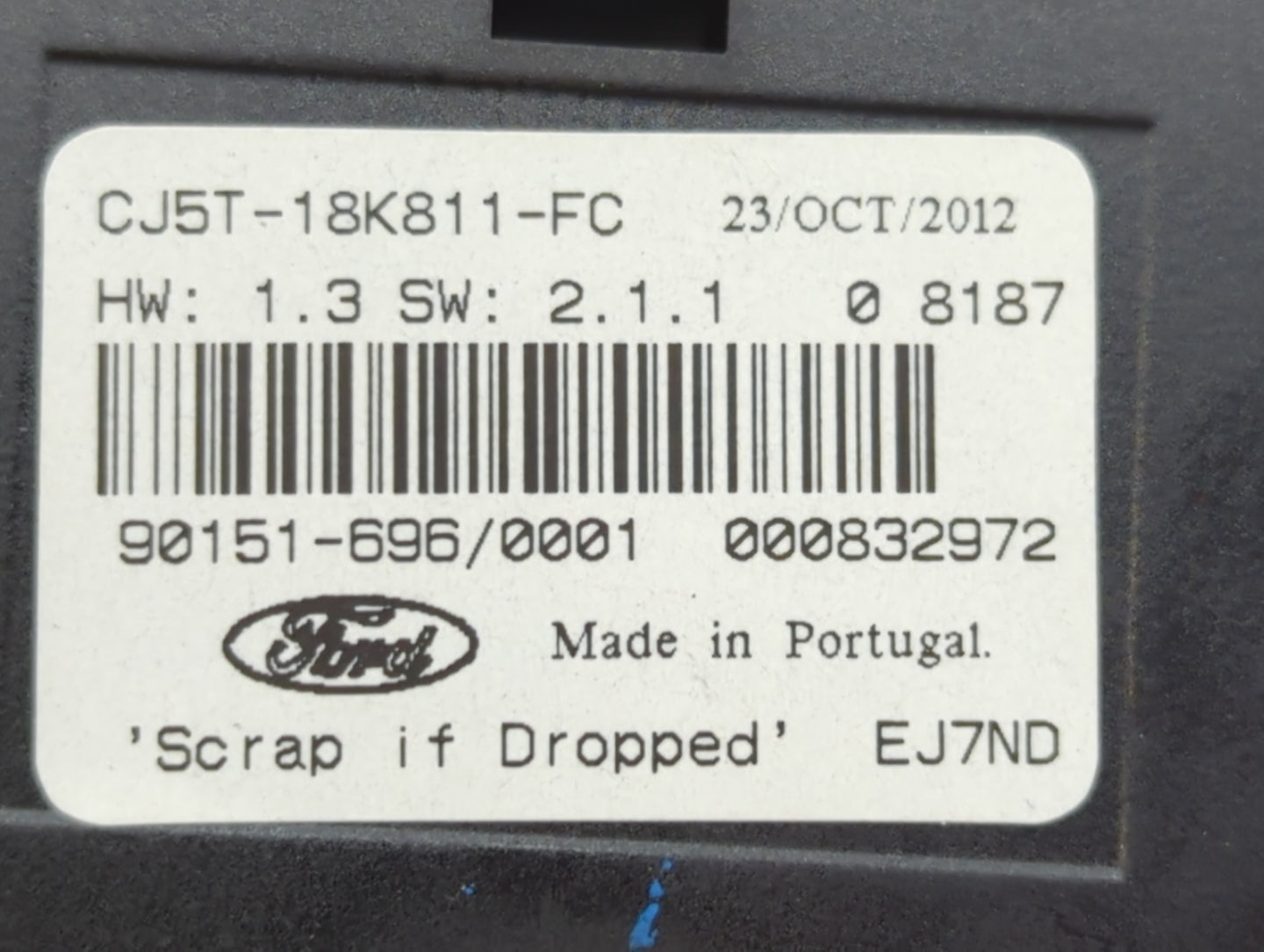 2013-2016 Ford C-Max Radio AM FM Cd Player Receiver Replacement P/N:CJ5T-18K811-FC Fits Fits 2013 2014 2015 2016 OEM Used Au