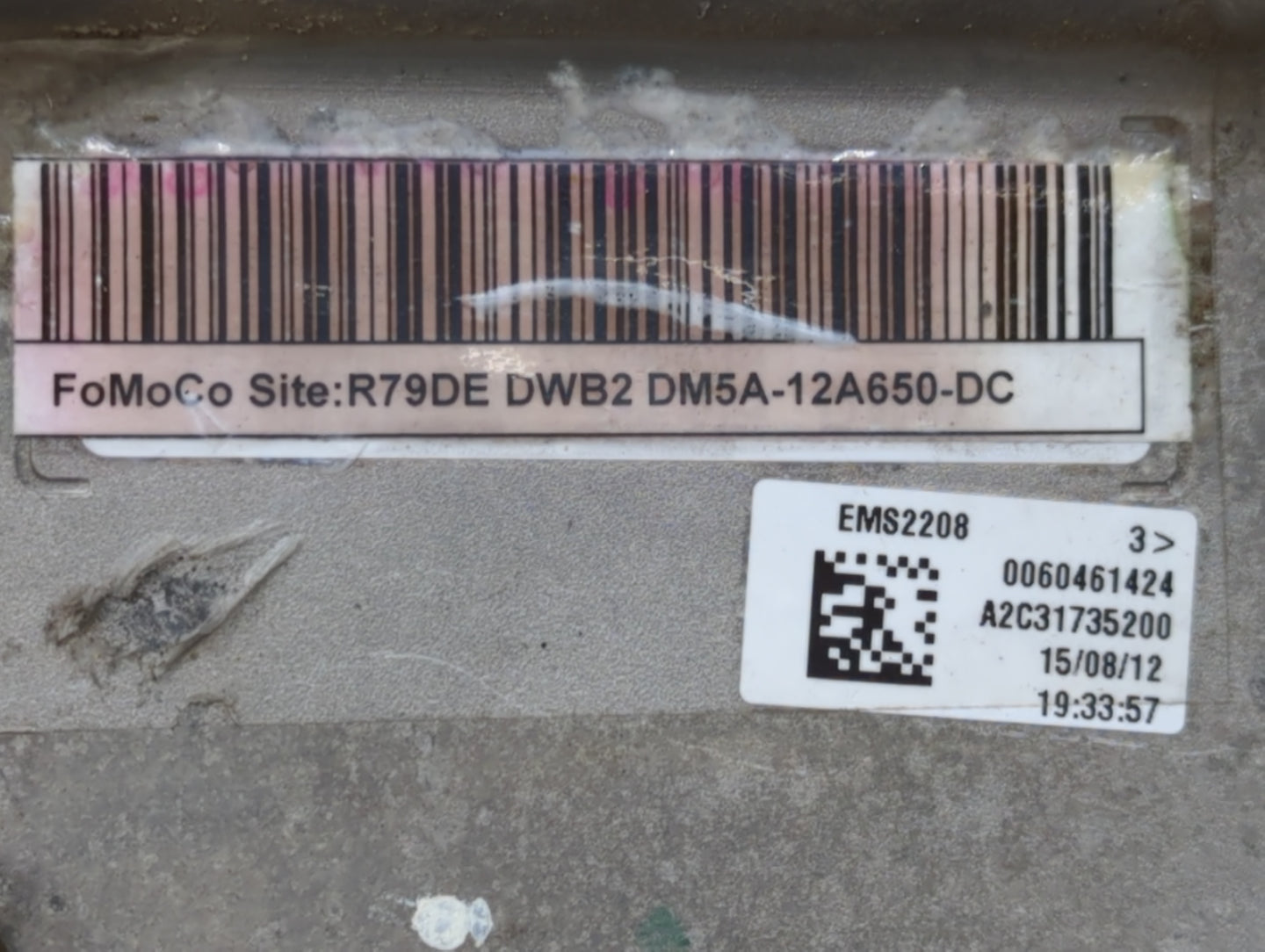 2013 Ford C-Max PCM Engine Control Computer ECU ECM PCU OEM P/N:A2C3173200 DM5A-12A650-DC, EMS2208 Fits OEM Used Auto Parts 