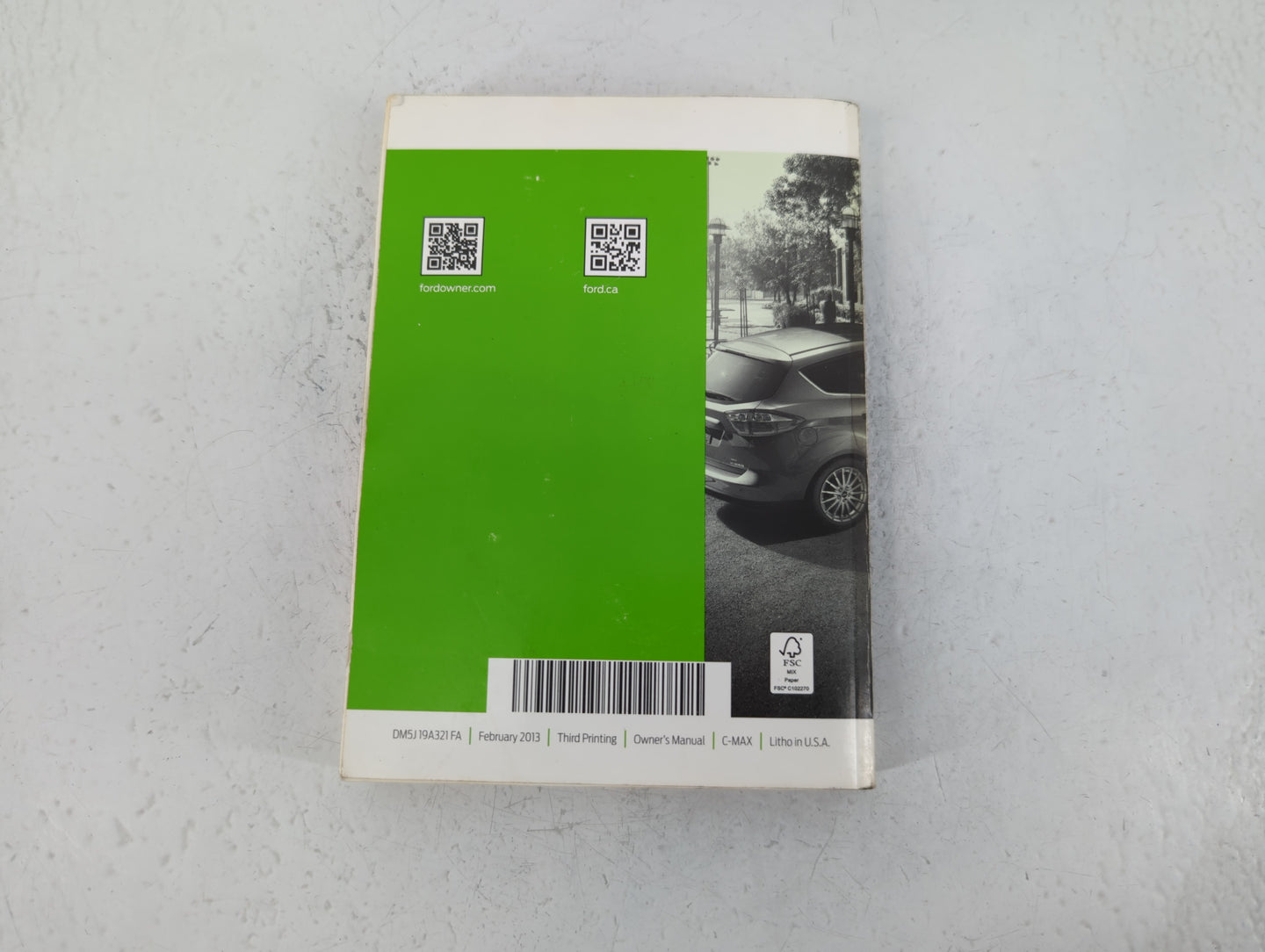 2013 Ford C-Max Owners Manual Book Guide P/N:DM5J19A321FA OEM Used Auto Parts - Oemusedautoparts1.com